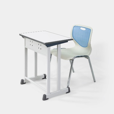 토비듀얼플러스우레탄A/화이트상판 1인용책상세트 학원용책상의자 수강용 연수용